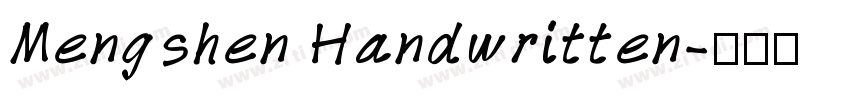 Mengshen Handwritten字体转换